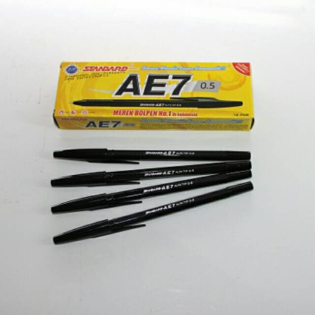 

Ballpen Standard AE7 (12 pcs)tinta hitam dan biru