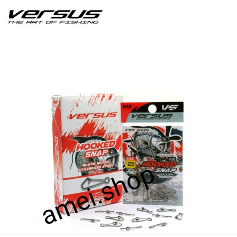 Versus Hooked Snap Peniti Pancing Interlock Stainless steel