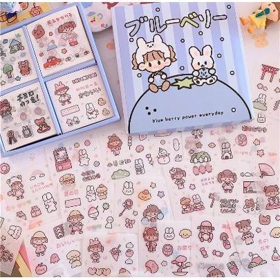 

( 1 BOX ISI 32PCS ) STIKER 2D STICKER BOTOL MINUM 2D PLASTIK ANTI AIR / BUKU DIARY STIKER MOTIF / STICKER ANTI AIR STICKER MOTIF KARTUN KOREA