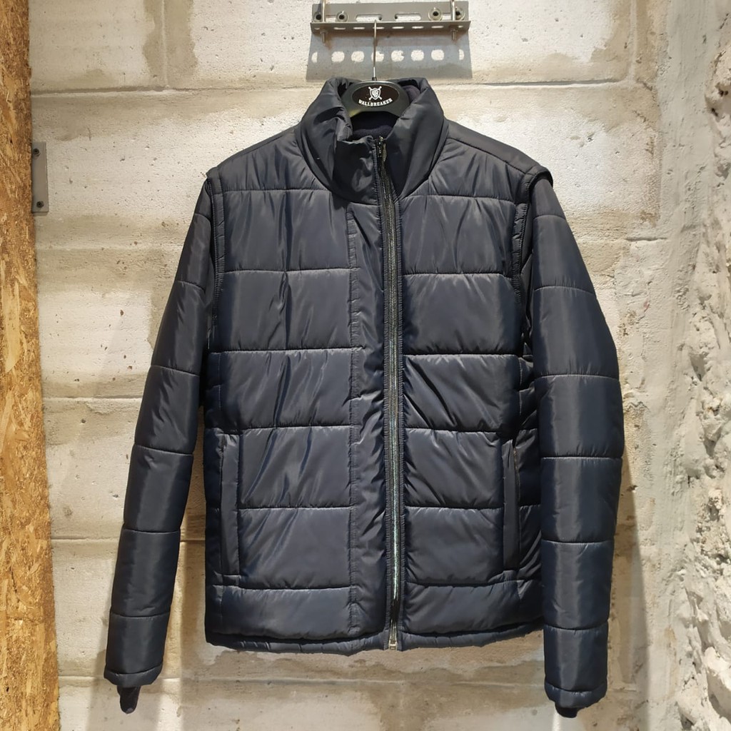 WELLBORN APPAREL NAVY DOUBLE ZIPPER | JACKET WINTER | JAKET MUSIM DINGIN WELLBORN MURAH ORIGINAL