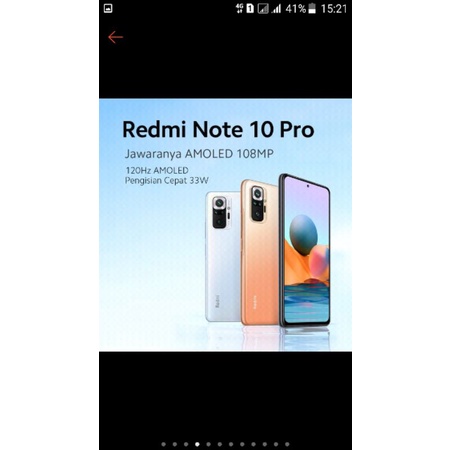 REDMI NOTE 10 seken BISA COD