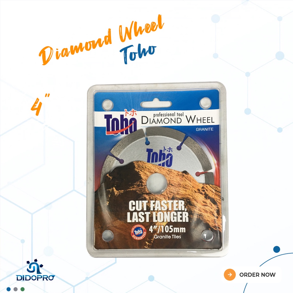 Diamond Wheel Toho Original Dry | Mata Potong Keramik Granit 4&quot; Kering