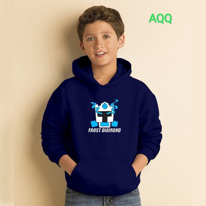 ( Hoodie ) JAKET ANAK LAKI-LAKI HOODIE FROST DIAMOND - Navy, M Hoodie Anak Laki Laki
