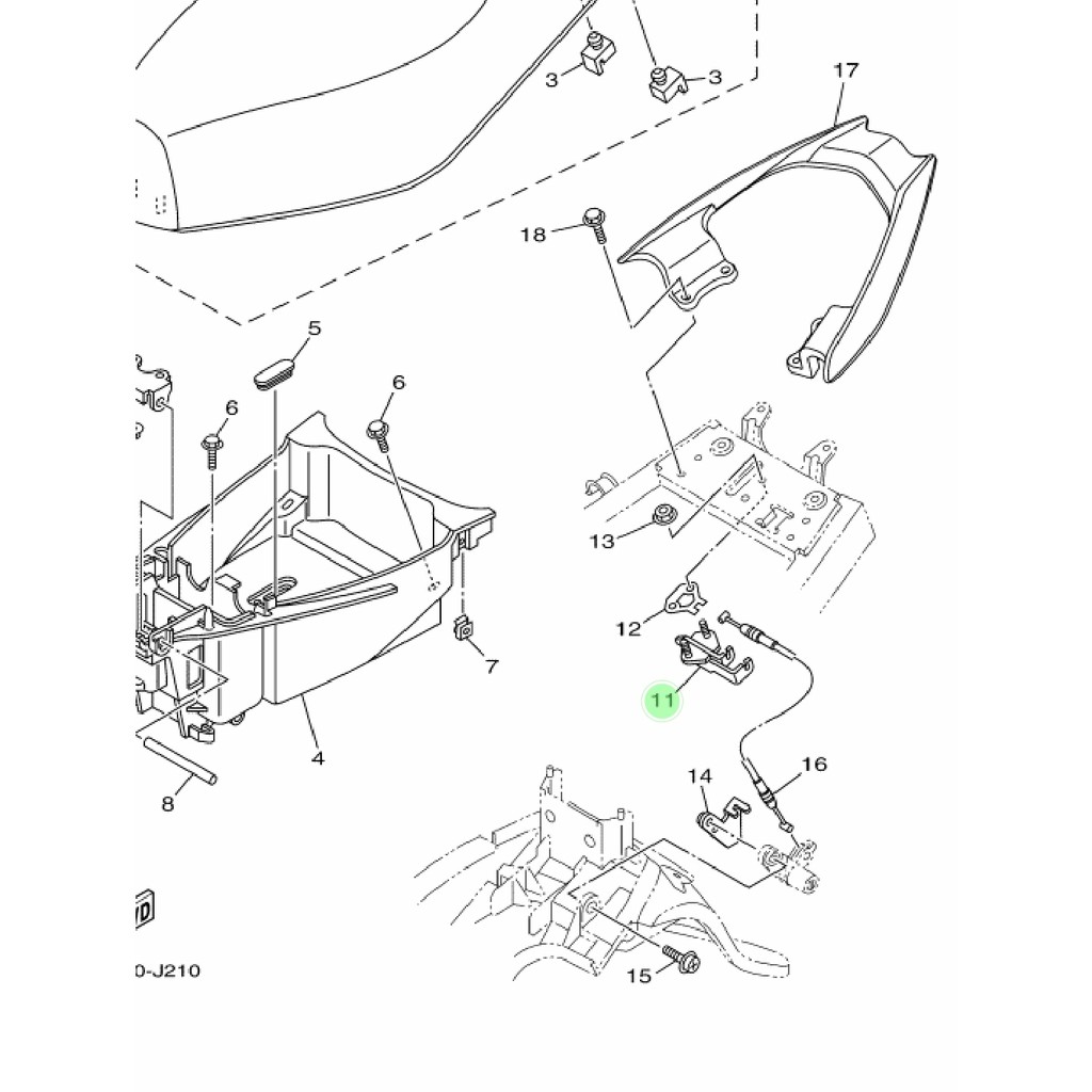 engsel kunci jok seat lock mio sporty smile soul fino karbu - mio j . mio gt original 5tl-f4780-00