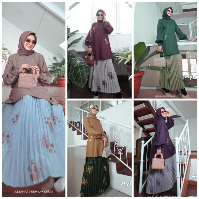 Ayura Set (Atasan + Rok) by Azzahra Premium (SALE)