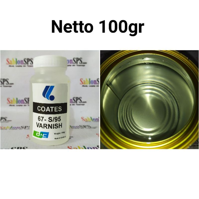 TINTA SABLON GELAS COATES 67 - S/95 VARNISH TRANSPARANT 100GR