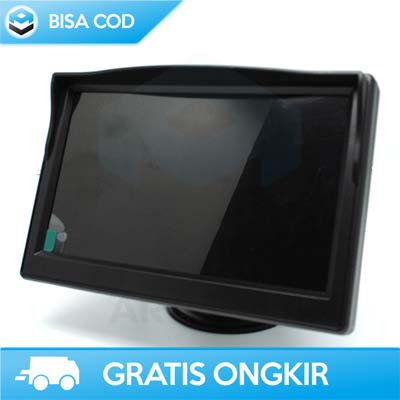 MONITOR KAMERA 5 ICNH SENSOR PARKIR MUNDUR MOBIL REAR VIEW TFT LCD ORI