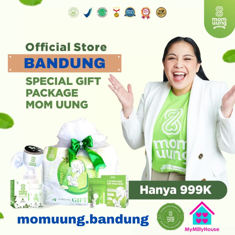 MOM UUNG MOMUUNG SPECIAL GIFT PACKAGE PAKET SPESIAL LENGKAP BREASTPUMP ASI BOOSTER KANTONG ASI