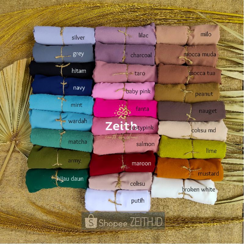 PASHMINA SQUARE CERUTY PREMIUM / PASMINA SEGITIGA / PASMINA SQUARE  ANTEM ANTI TEMBEM PART 1-6