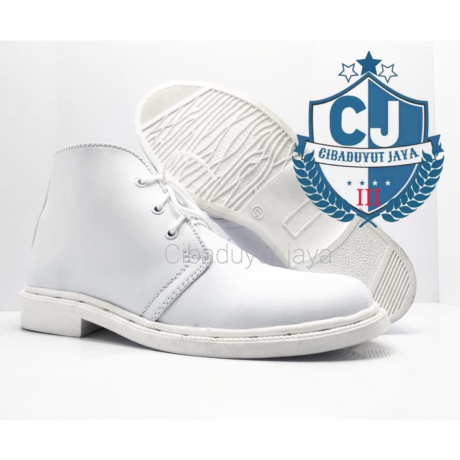 SEPATU PDH - SEPATU PDH PUTIH PASKIBRA PUTIH TERLARIS