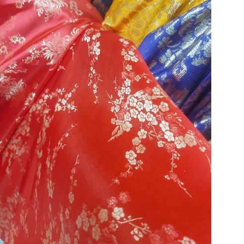 ✹ kain cheongsam.bahan cheongsam imlek.satin motif ☈