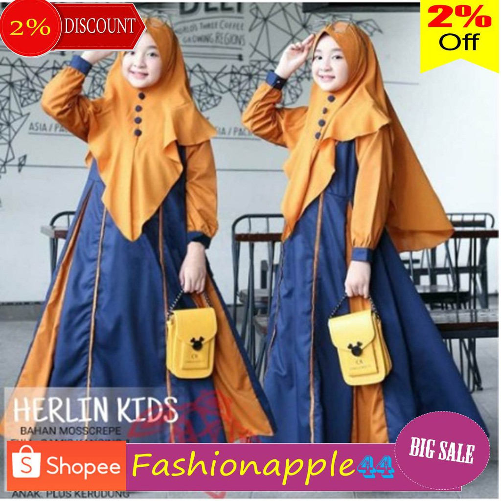 GAMIS ANAK TERBARU 2020 GAMIS SYARI GAMIS MODERN GAMIS ANAK SET HIJAB GAMIS ANAK MURAH