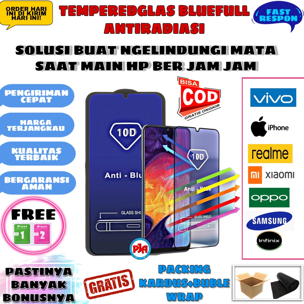 Tempered glass TG Anti Gores Blue light Antiradiasi Samsung A10 A10S A11 M11 A20 A20S A30 A30S A50 A50S