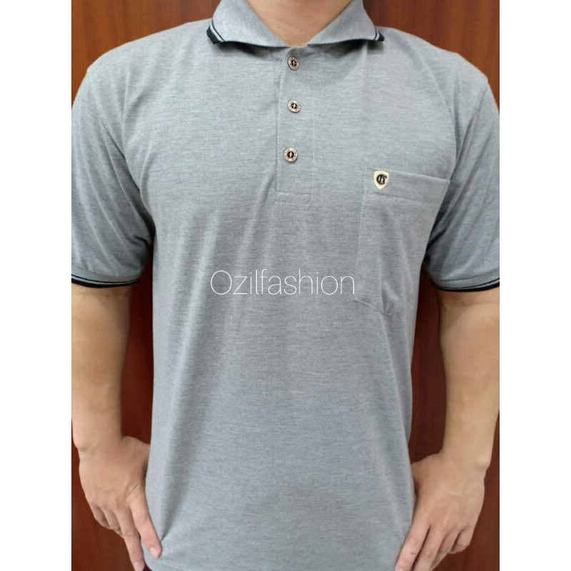 Kaos Jumbo Cun_nam Kaos Kerah Pria Kaos Kerah Polos Kaos Pria Kaos Kerah Saku L XL XXL XXXL