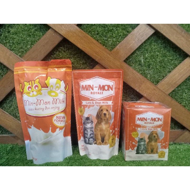 Min mon milk susu anjing dan kucing 250gr/360gr/450gr