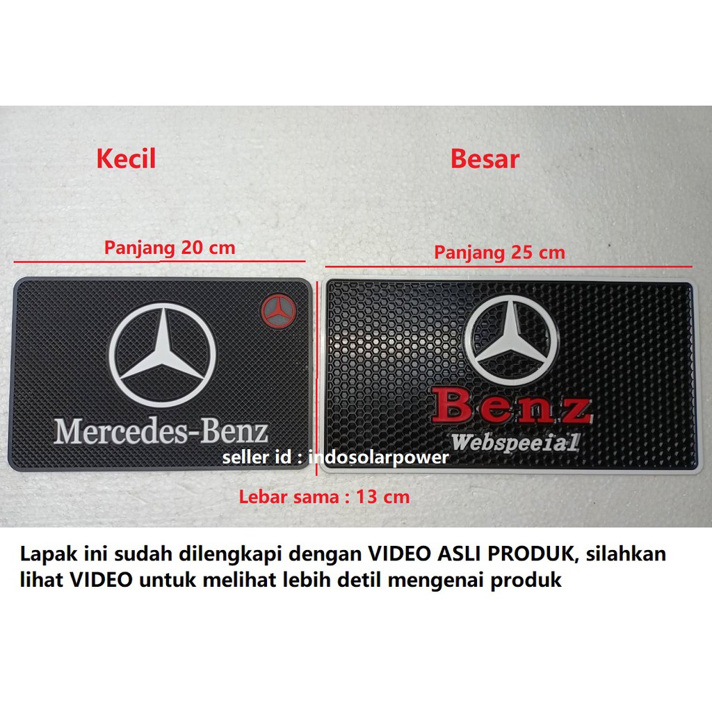 Dashmat anti slip sticky pad HP dashboard mobil MERCY MERCEDES BENZ A B C E Class CLS CLK SLK CLA ML