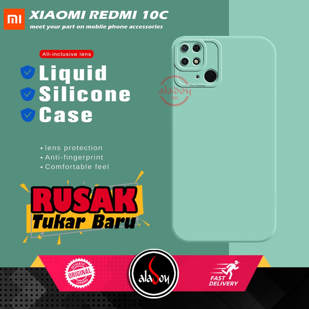 Case Xiaomi Redmi 10C 2022 Soft Case Liquid Silicone Pro Camera Premium Casing