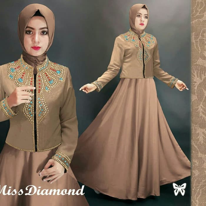 NISSA SABYAN  Gamis / Baju / Pakaian Wanita Muslim Diamond Syari