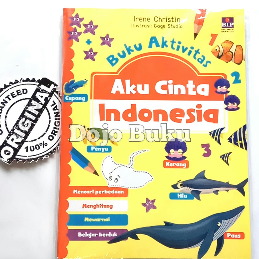 Buku Aktivitas Aku Cinta Indonesia by Irene Christin