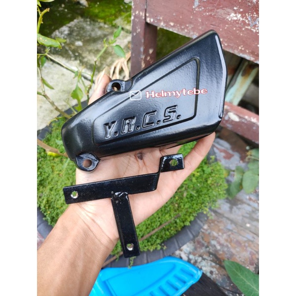 cover duck byson bison original baru set breket/ cover mesin YRCS cb gl mp jasptyle rxking set breket cover-YRCS LOKAL+ BREKET