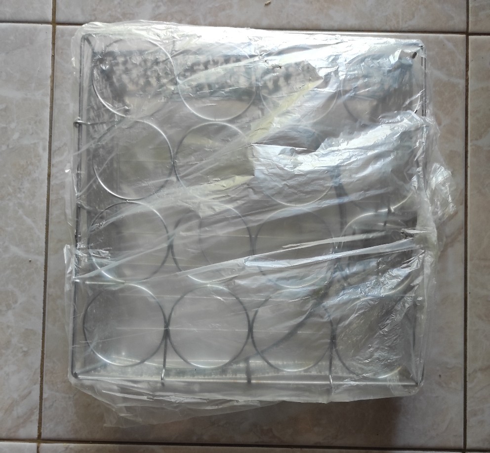 Kerangjang Aqua Gelas Segi Isi 16/keranjang Stainles