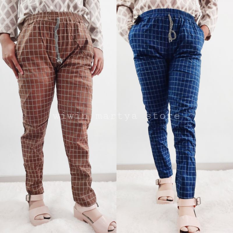 WMS CELANA GARIS/KOTAK PANTS