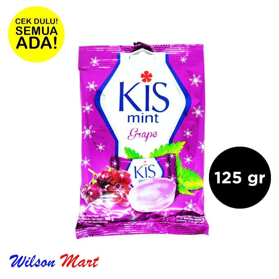 

KIS MINT GRAPE PERMEN UNGU 125 GRAM