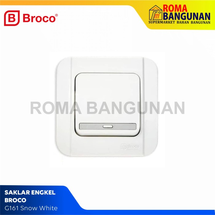 Broco Saklar Engkel Galleo Snow White Galeo G161