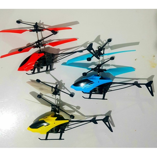 helikopter flying drone sensor / mainan anak sensor tangan dan remote