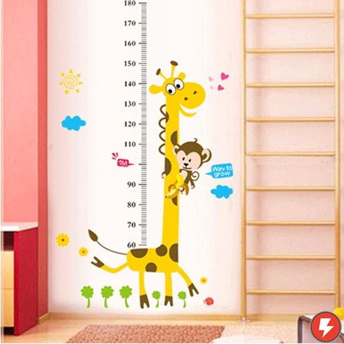 Flashmart Stiker / Sticker Wallpaper Dinding Giraffe