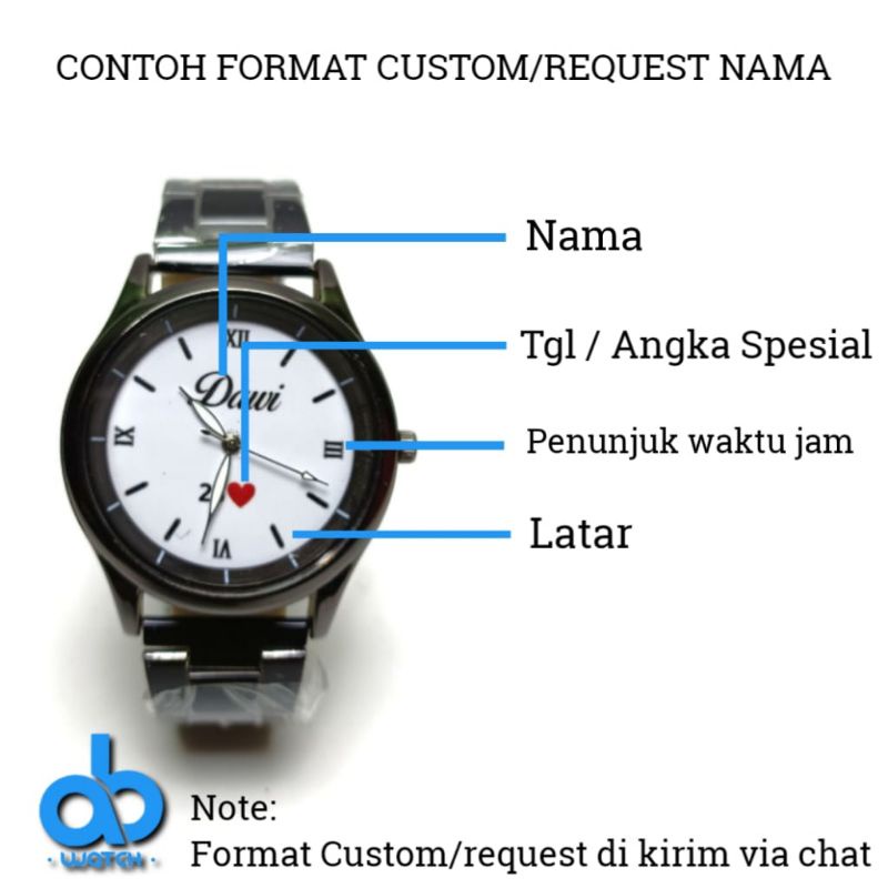 Jam Tangan Custom Desain Foto | Bisa Request Desain | BONUS BOX DAN BATRAI CADANGAN