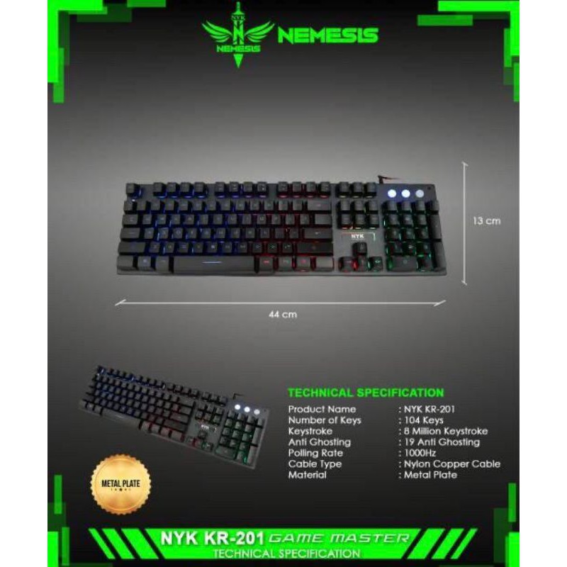 Gaming Keyboard NYK KR-201 / KR 201 / KR201