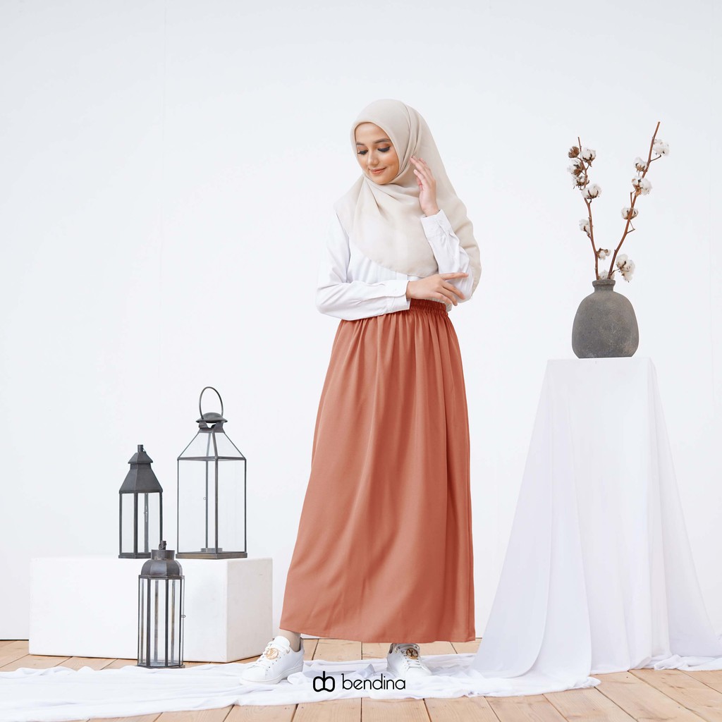 THISISBENDINA Rok Panjang Polos Ironless ALENA Skirt All Size