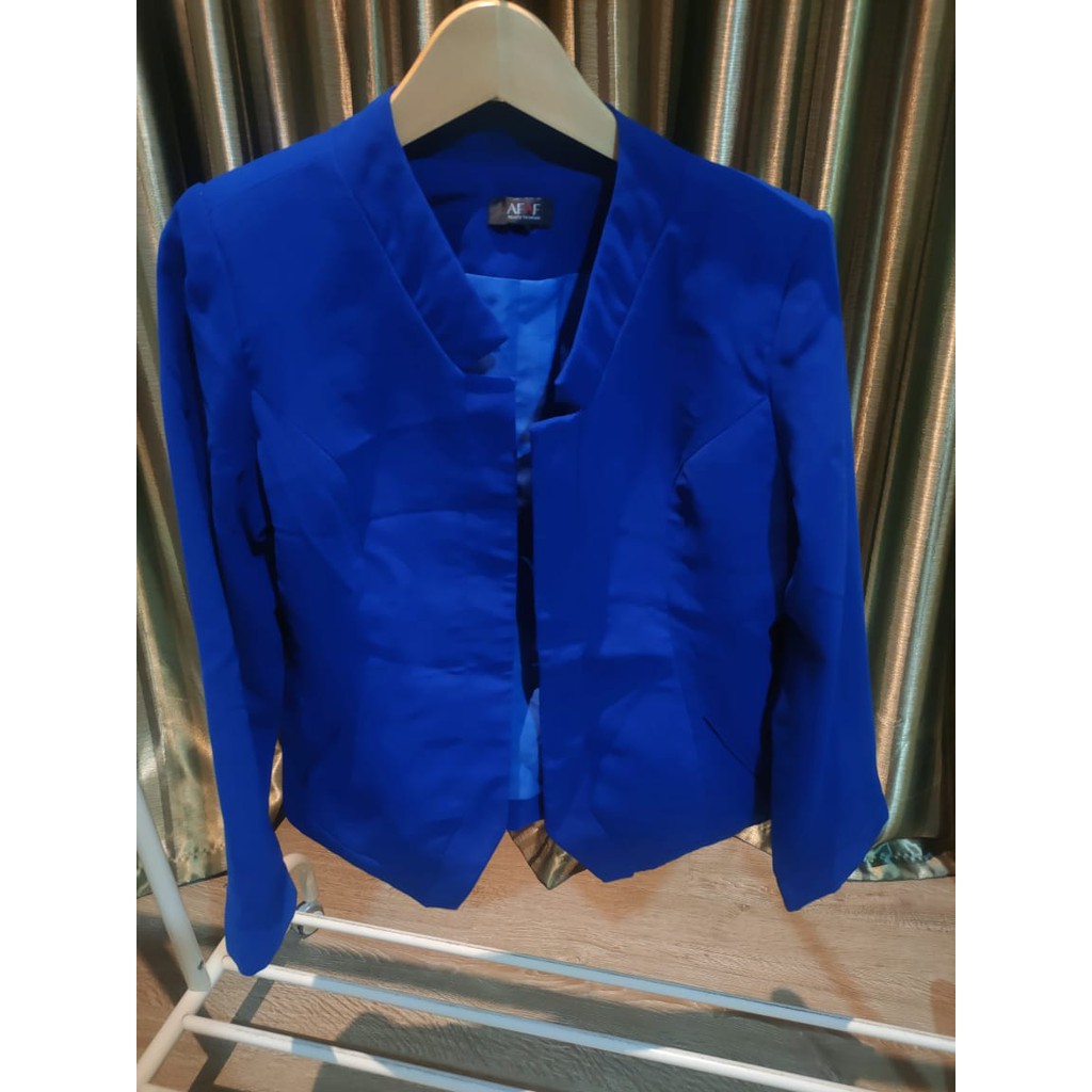 (PRELOVED) BLAZER BIRU AFAF BIG SIZE