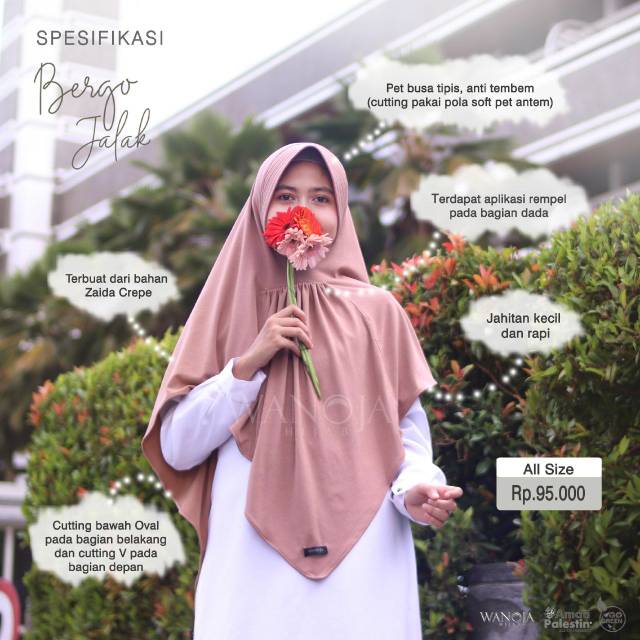 Bergo jalak by wanoja hijab