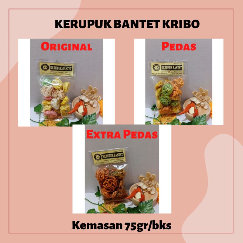 

KERUPUK BANTET KRIBO / KERUPUK KRIBO PEDAS / KERUPUK MURAJ KEDIRI