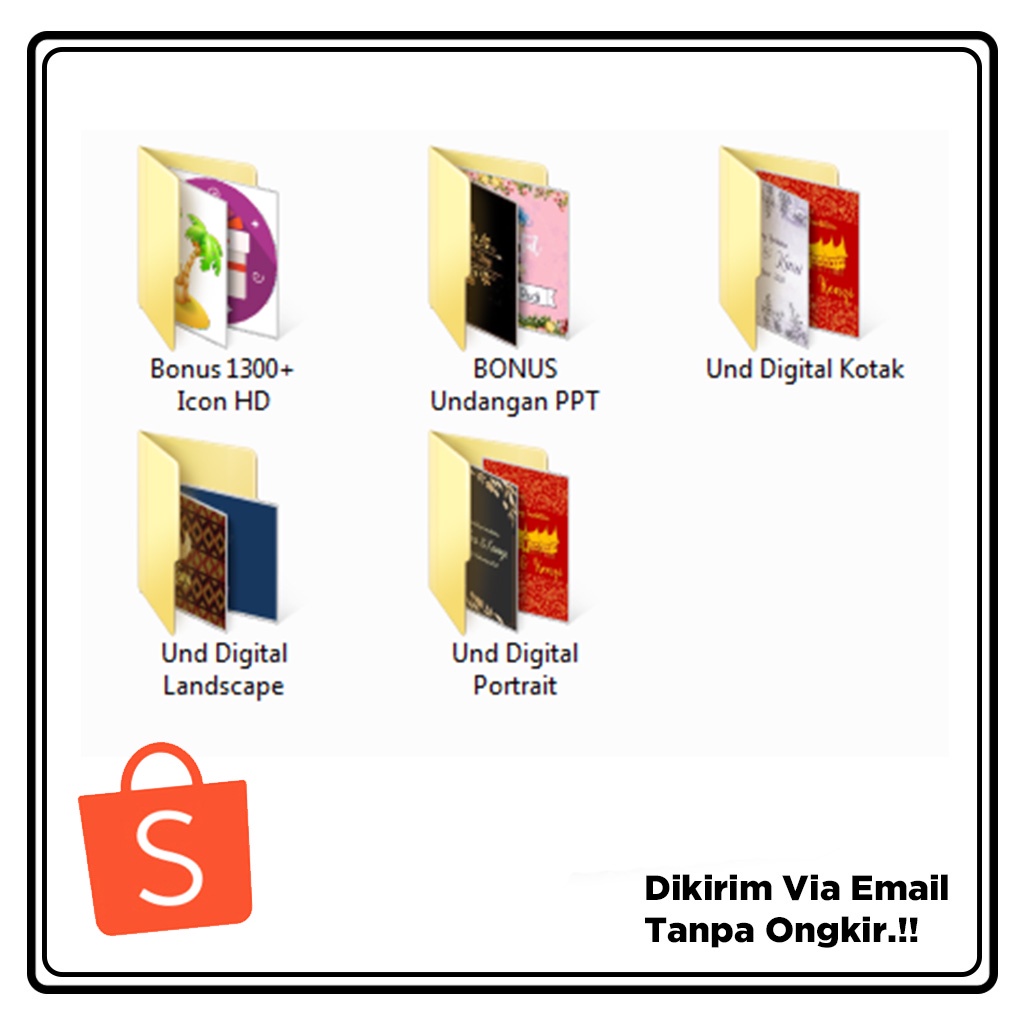 100 Undangan Digital PPT Template Full Version