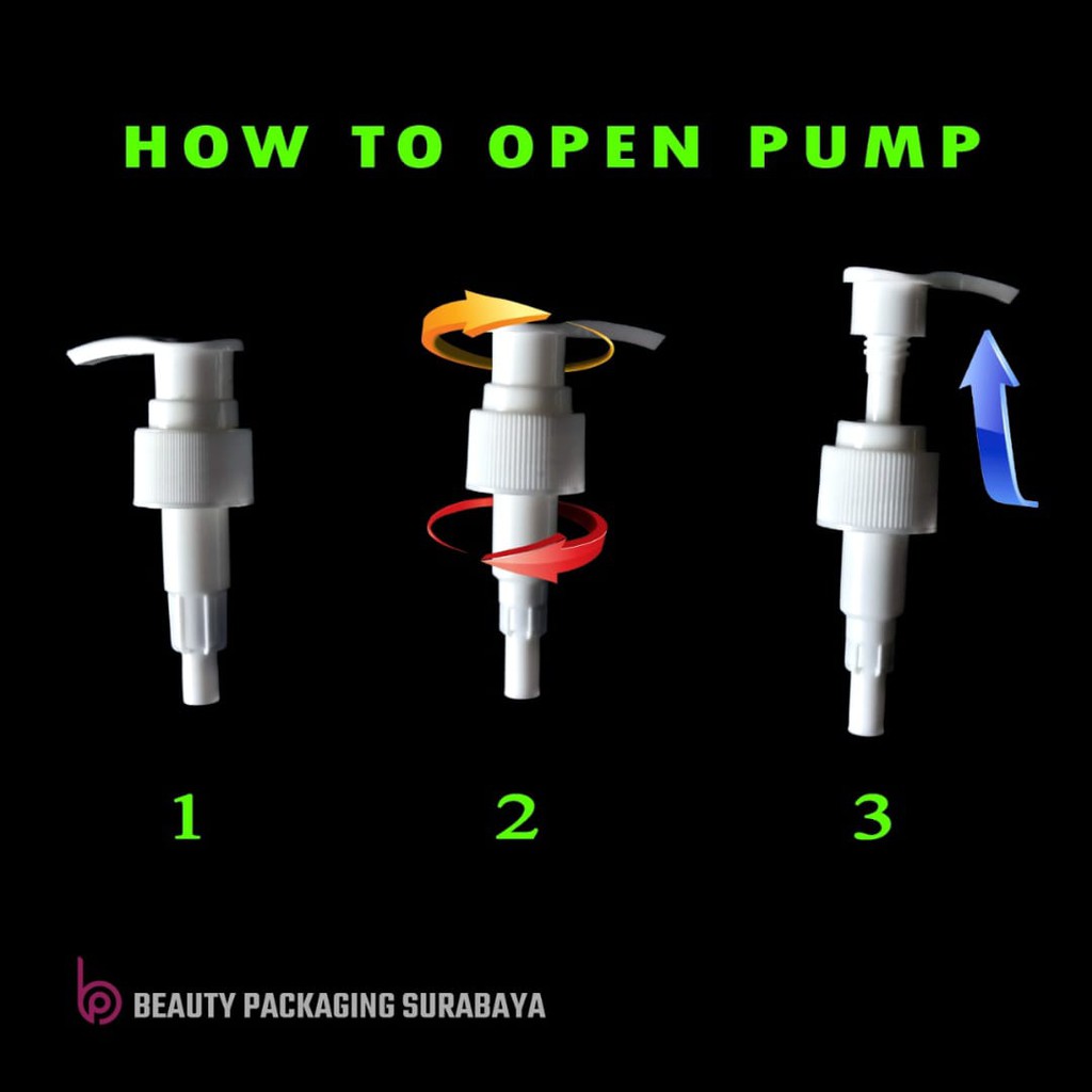 Botol Plastik PET 500ml BR neck 24mm bening Tutup Pump Lotion