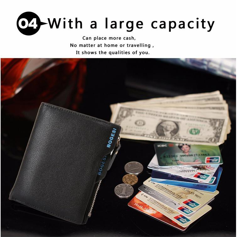 Dompet Kulit Pria - BOGESI836 - Black