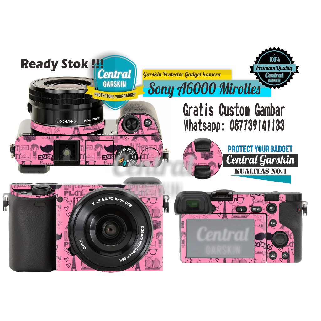 Garskin Kamera Sony A6000 - paris pink