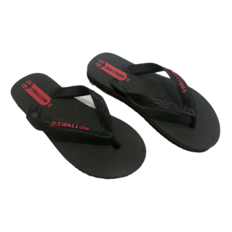 sandal jepit swalow original black M 02 ukuran 9,5 / 10 / 10,5 / 11 / 12 ( no 11/ 12 sunswalow biru putih / hijau putih )