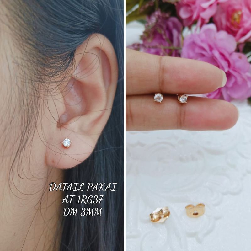 Anting Tindik Titanium Wanita Model Simple