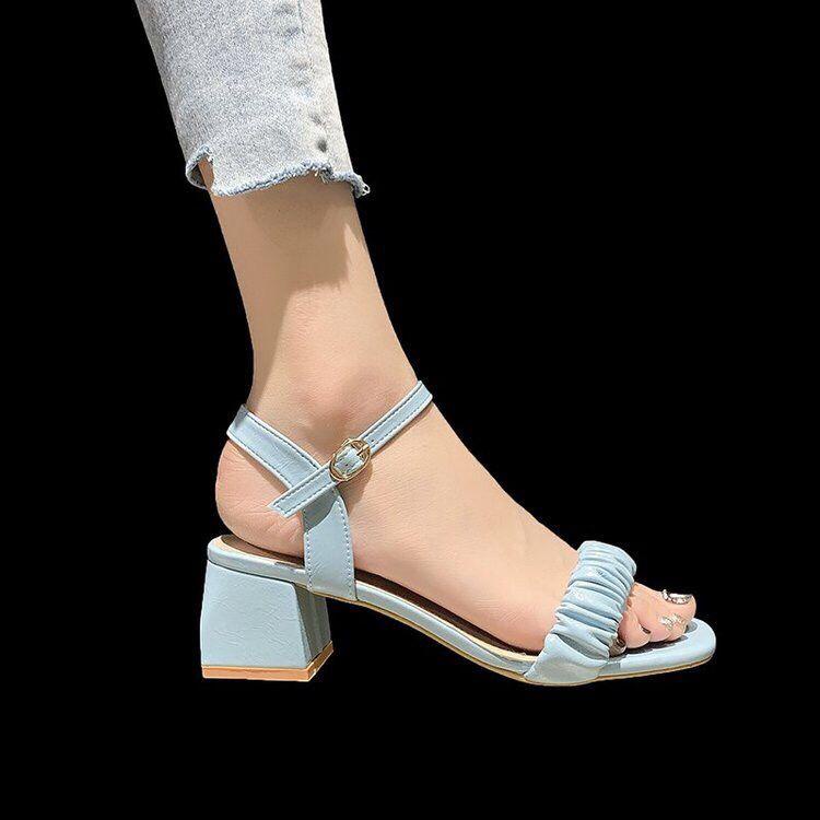 SEPATU WANITA HEELS PLATFORM SLINGBACK FASHION J 8732