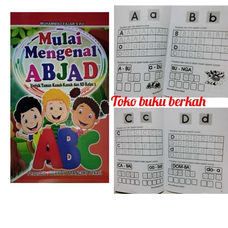 buku mengenal abjad dan angka paket 2 buku (15x24cm)