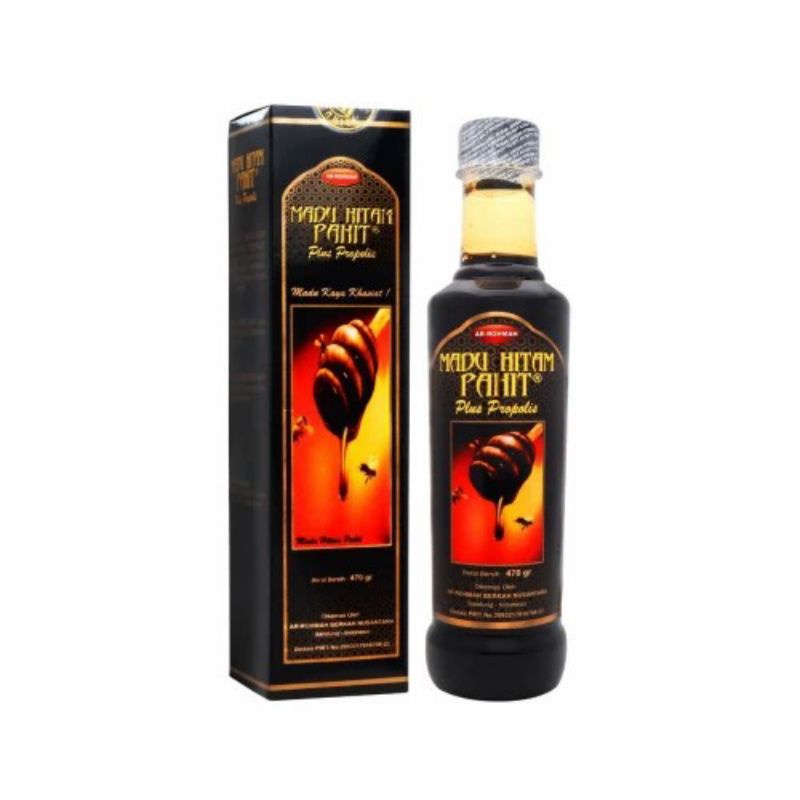 Madu Hitam Pahit Ar Rohmah Plus Propolis Madu Pahit ArRohmah | Madu Pahit Ar-Rohmah 470 gram