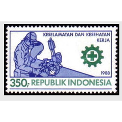 

Perangko Filateli D13 - Indonesia MNH 1v 12.0.1988 National Safety and Occupational Health Day