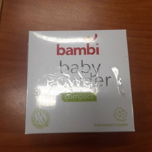 BAMBI Baby Compact Powder 40gr Bedak Padat Bayi Natural