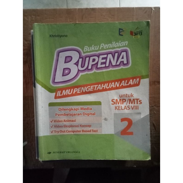 buku bupena IPA kelas 8 SMP Erlangga