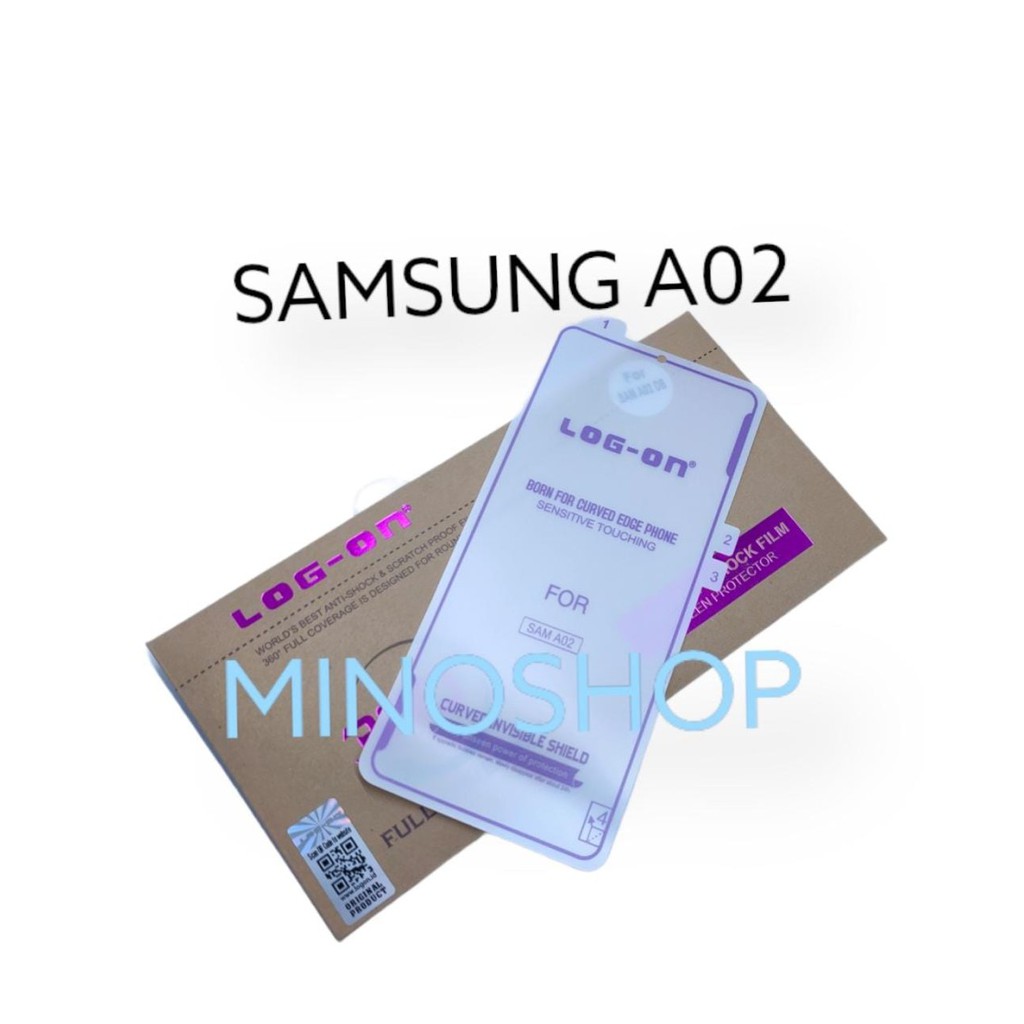 ANTI GORES JELLY SAMSUNG A02 - ANTI SHOCK LOG ON SCREEN PROTECTOR