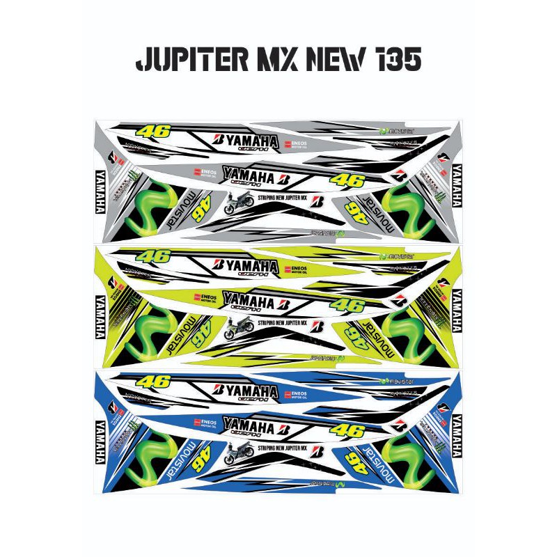 STRIPING/STICKER JUPITER MX NEW/NJMX 135 MOVISTAR